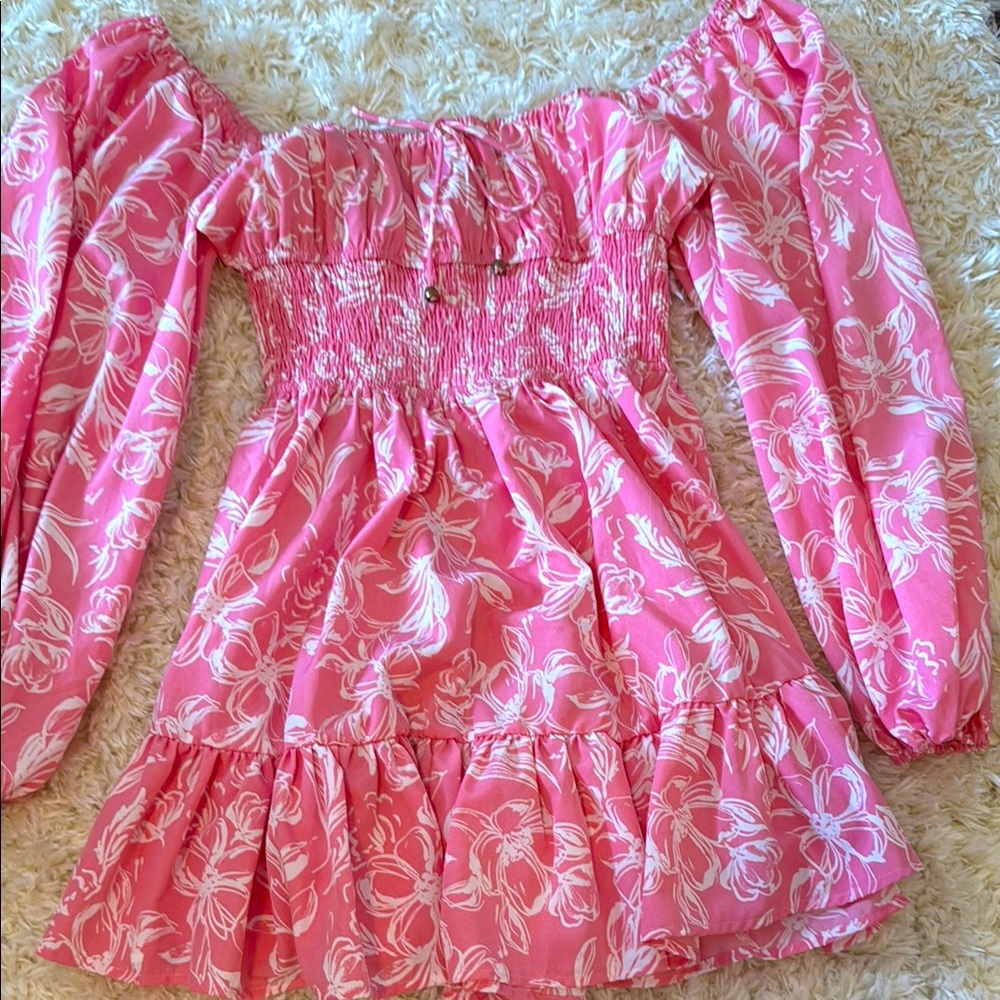 Angel Biba Pink Floral Dress